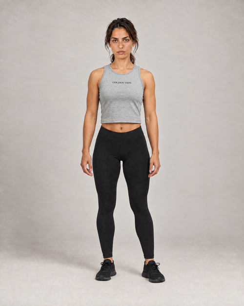Crop Tanktop – Grau – Produktansicht 2