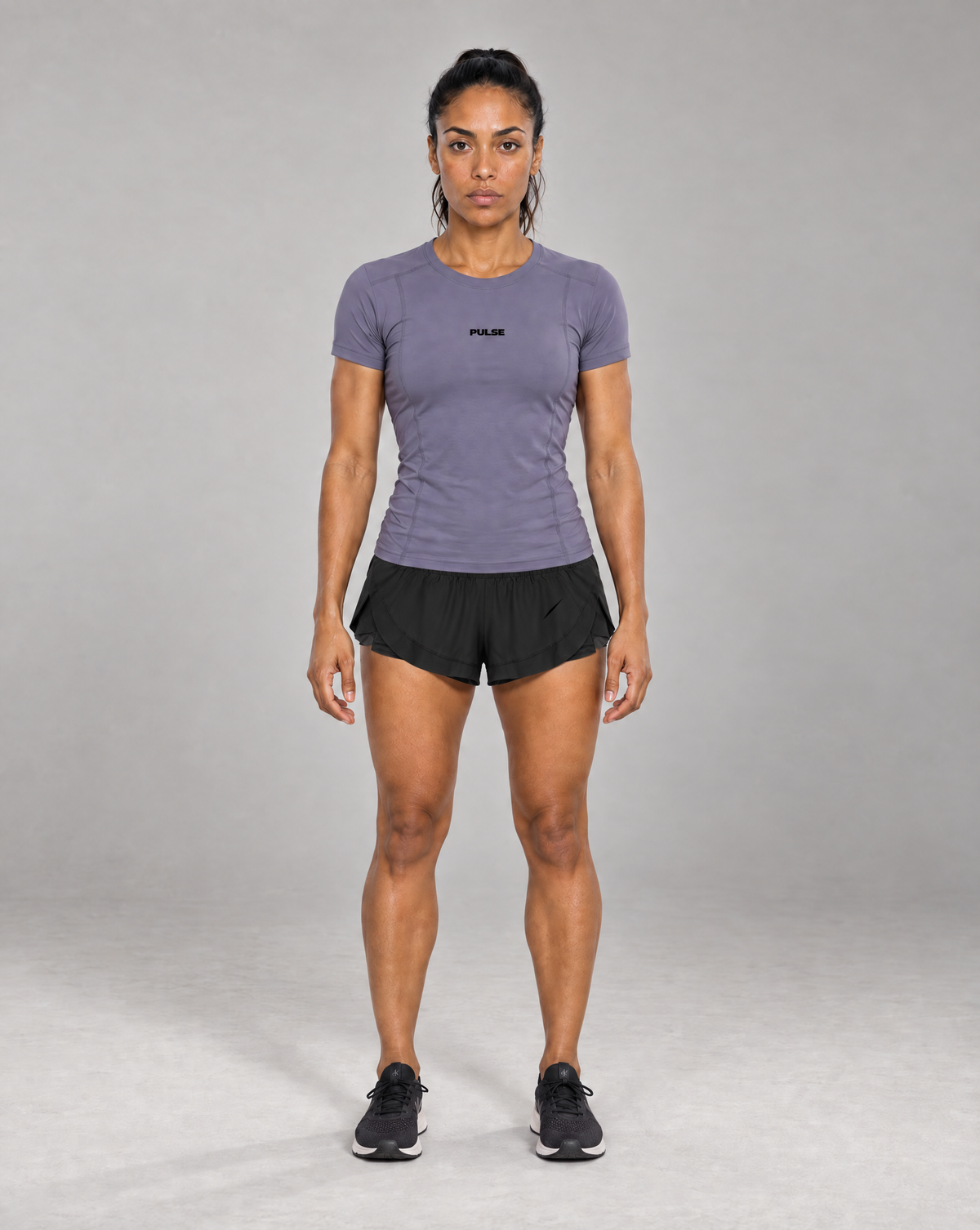 PULSE™ Topstitch Training T-Shirt – Misty Purple – Produktansicht 3