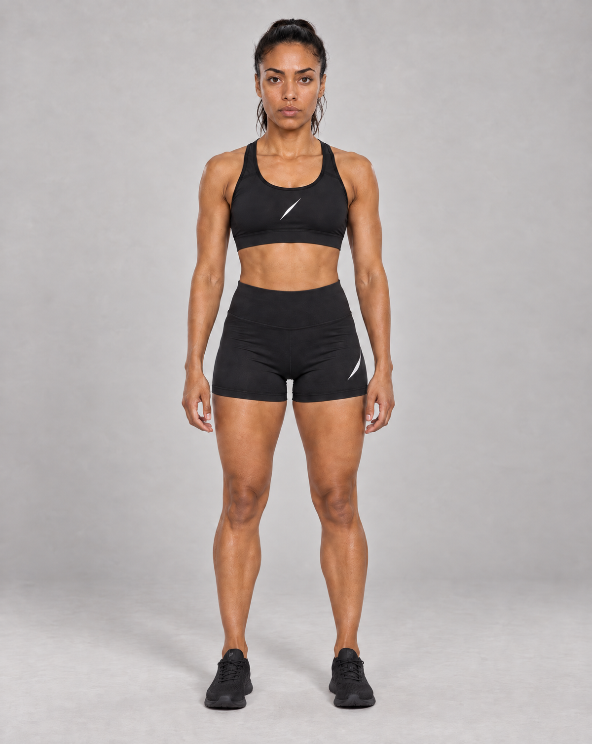PULSE™ High Waist Shorts – Schwarz