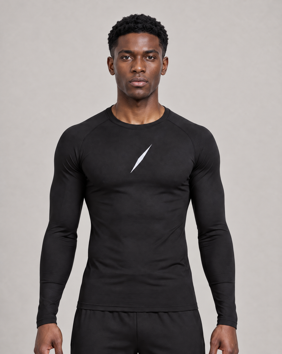 PULSE™ Compression Longsleeve – Schwarz