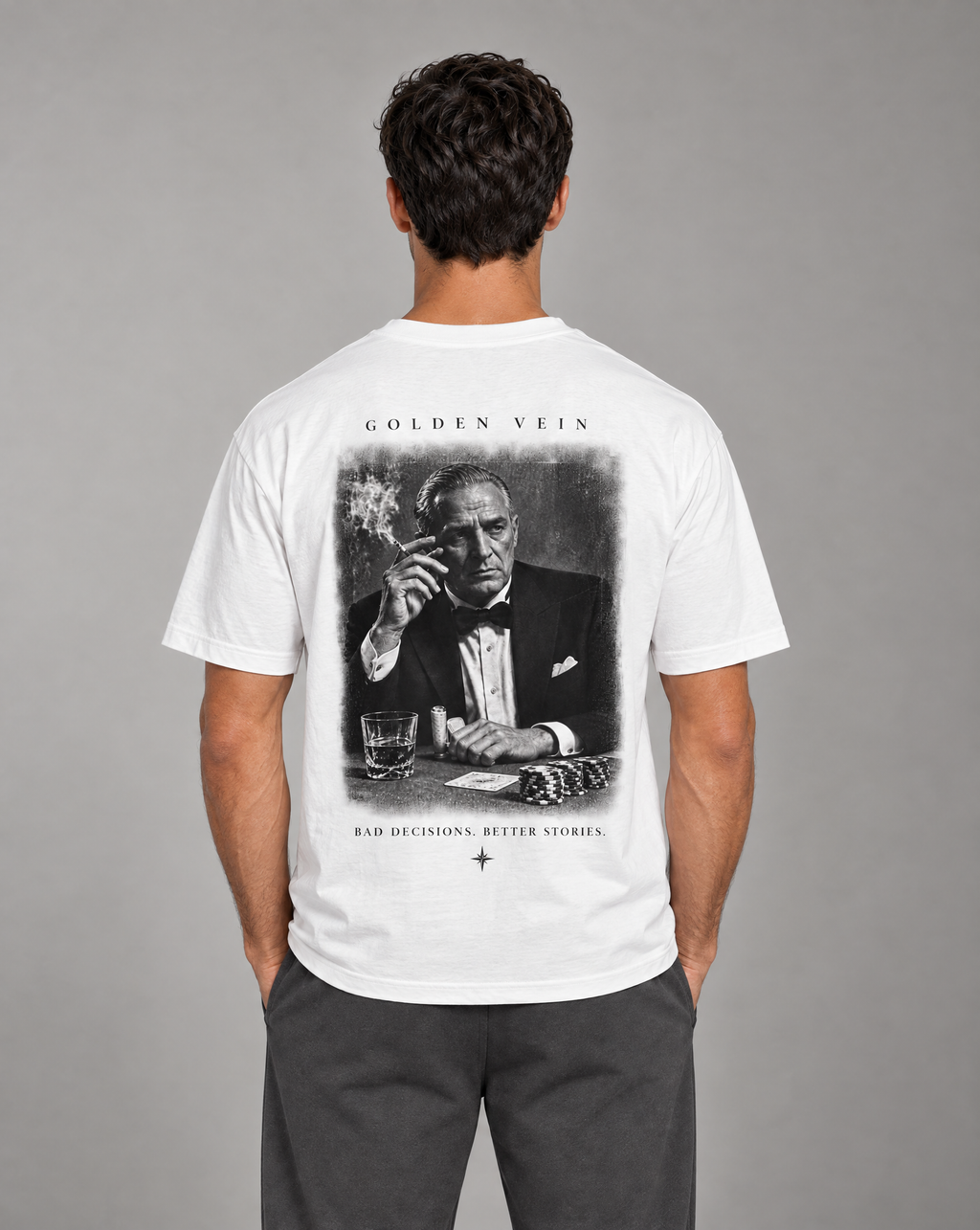 Golden Vein Parables T-Shirt – The Patron – White – Produktansicht 1