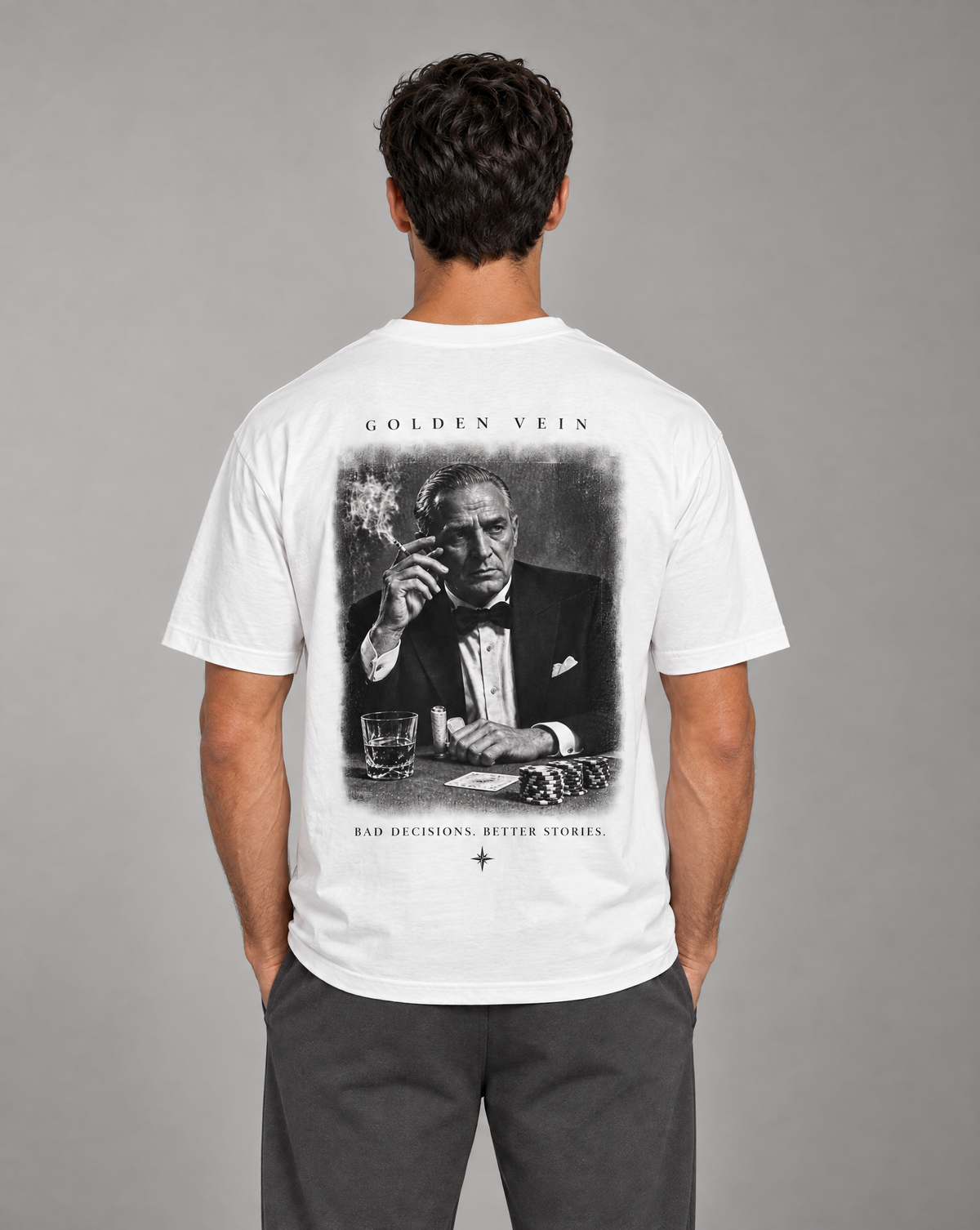 Golden Vein Parables T-Shirt – The Patron – White – Produktansicht 1