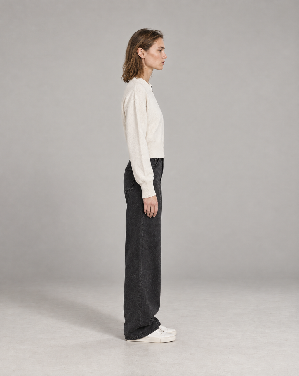 Golden Vein Zip Cardigan – Apricot – Produktansicht 4