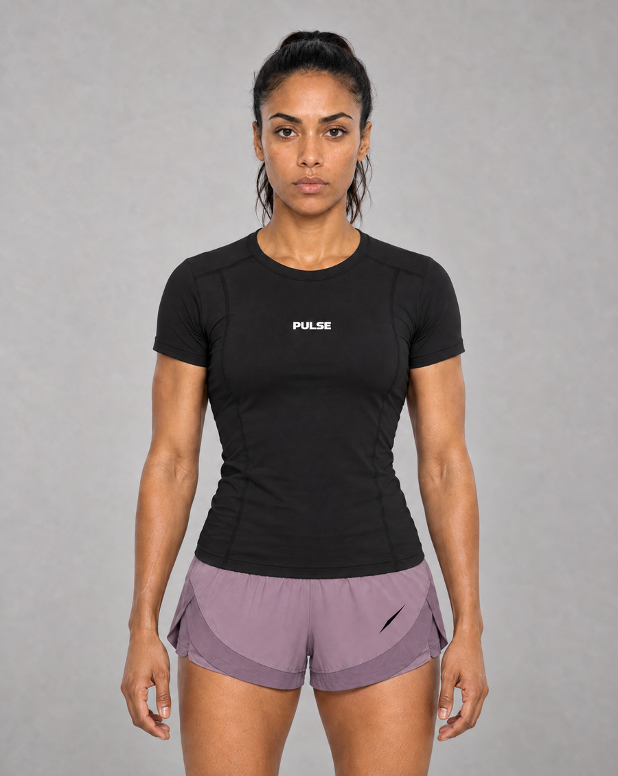 PULSE™ Topstitch Training T-Shirt – Black – Produktansicht 1