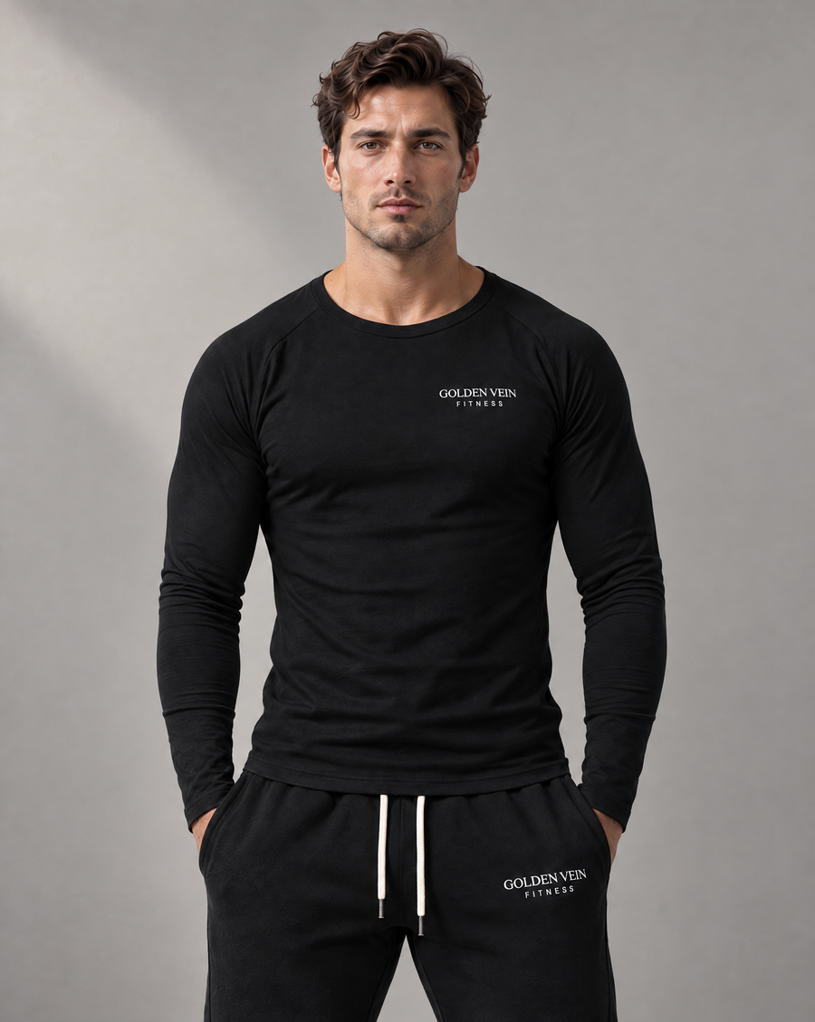 Golden Vein Longsleeve – Schwarz