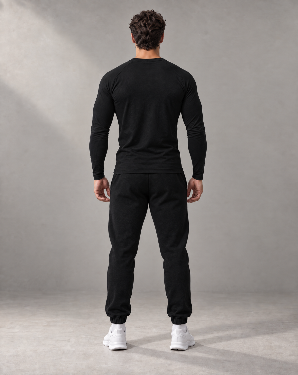 Golden Vein Premium Jogger in Schwarz – Produktansicht 3