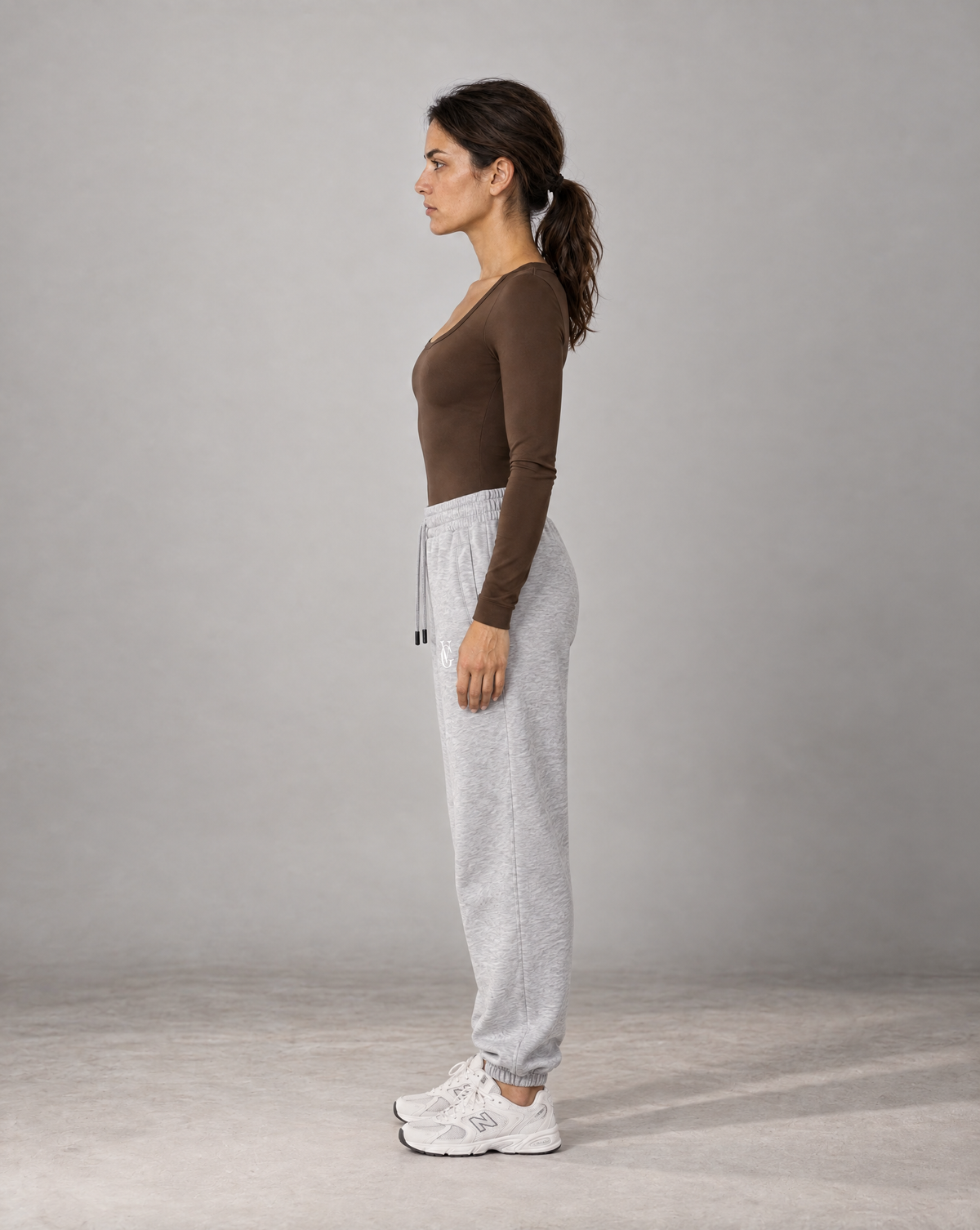 Golden Vein Heavyweight Fleece Jogger – Heather Grey – Produktansicht 5