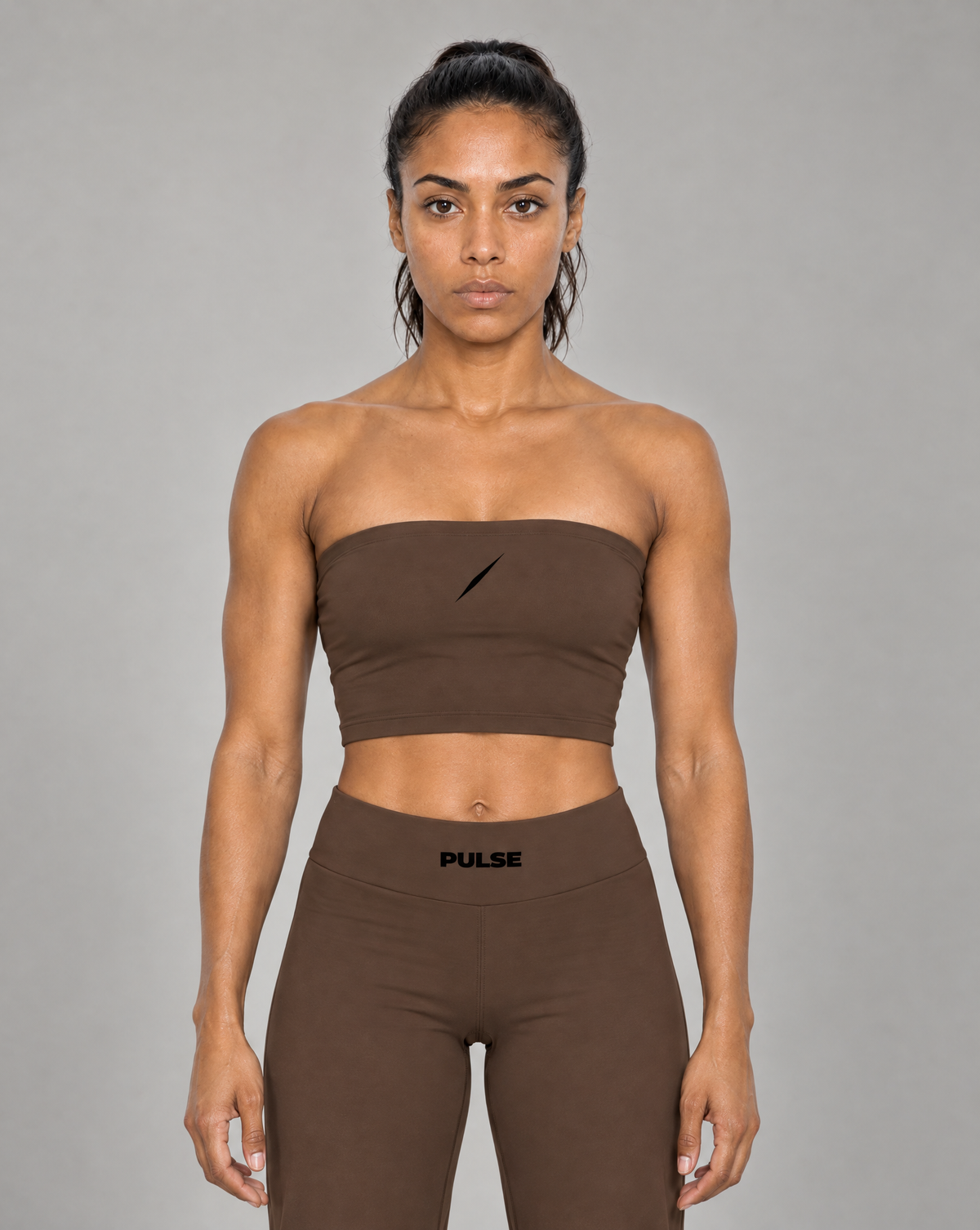 PULSE™ Flow Tube Top – Brown – Produktansicht 1