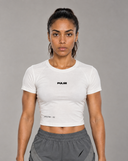 PULSE™ Cropped Performance T-Shirt – White