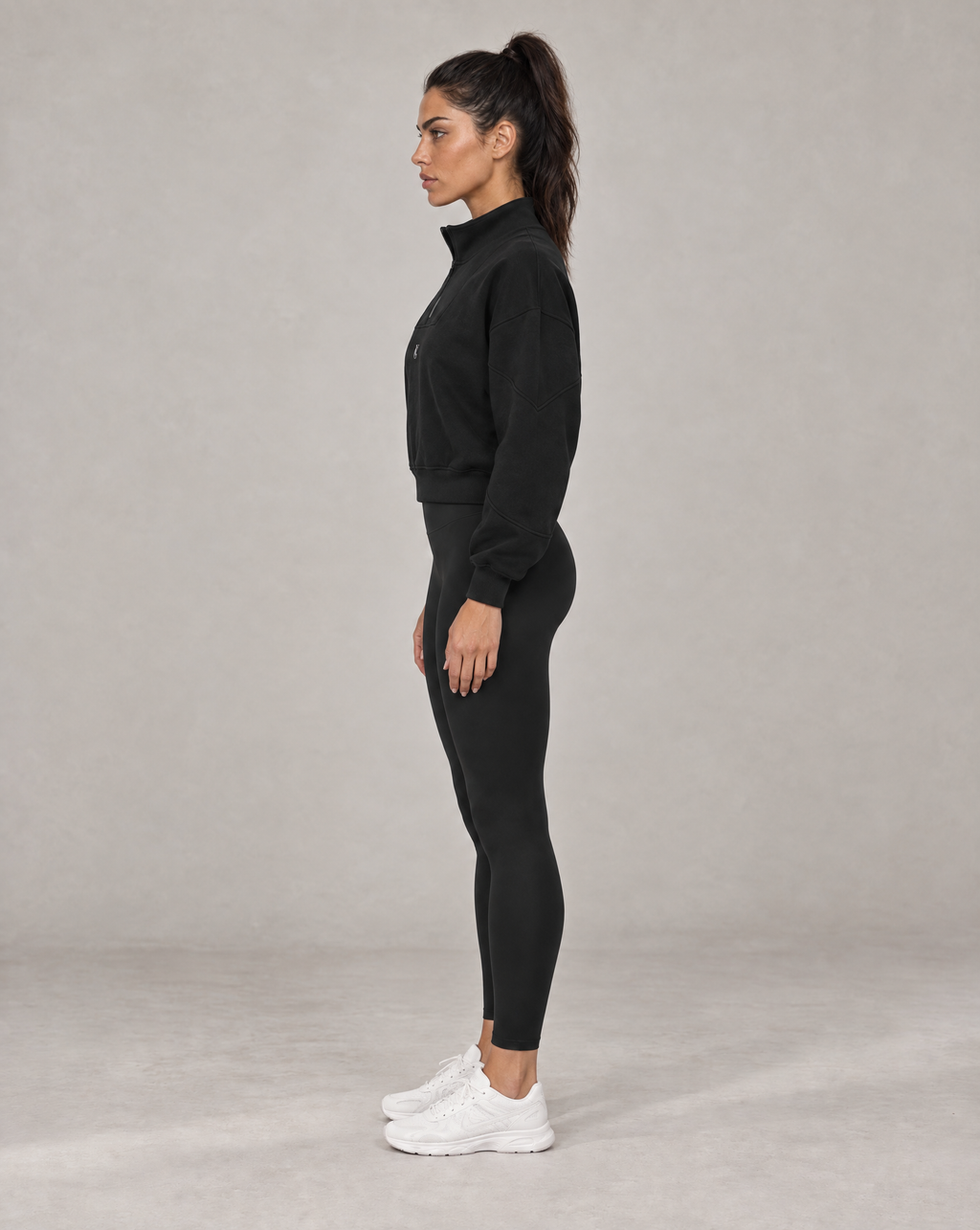 Golden Vein Fleece Quarter-Zip – Black – Produktansicht 5