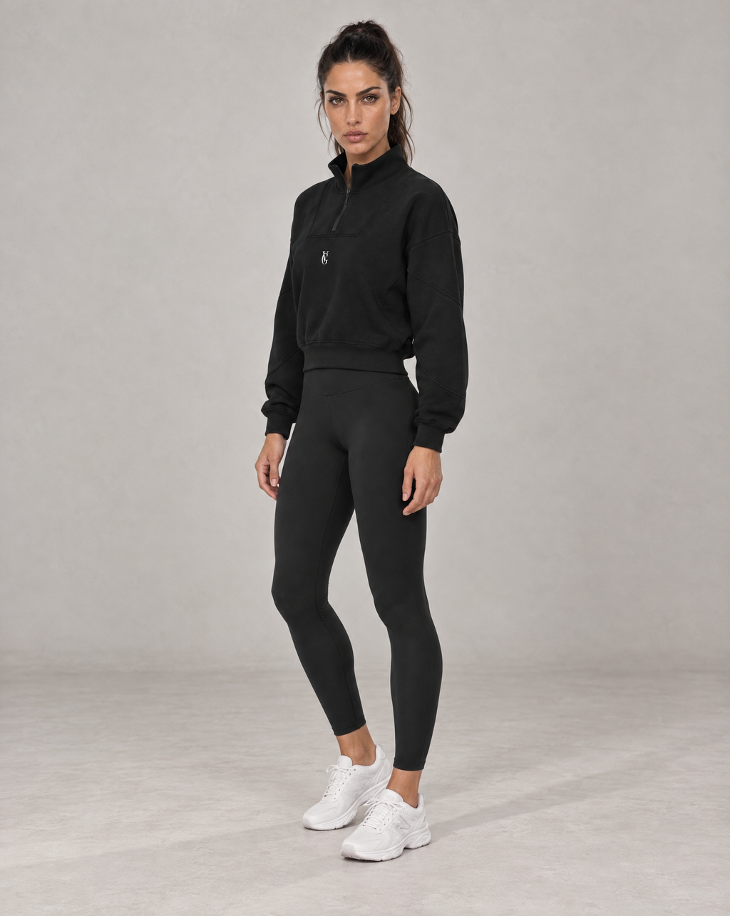 Golden Vein Fleece Quarter-Zip – Black – Produktansicht 4
