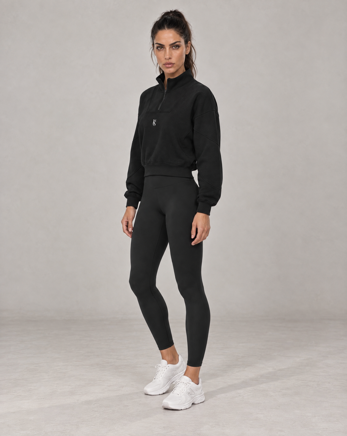 Golden Vein Fleece Quarter-Zip – Black – Produktansicht 4