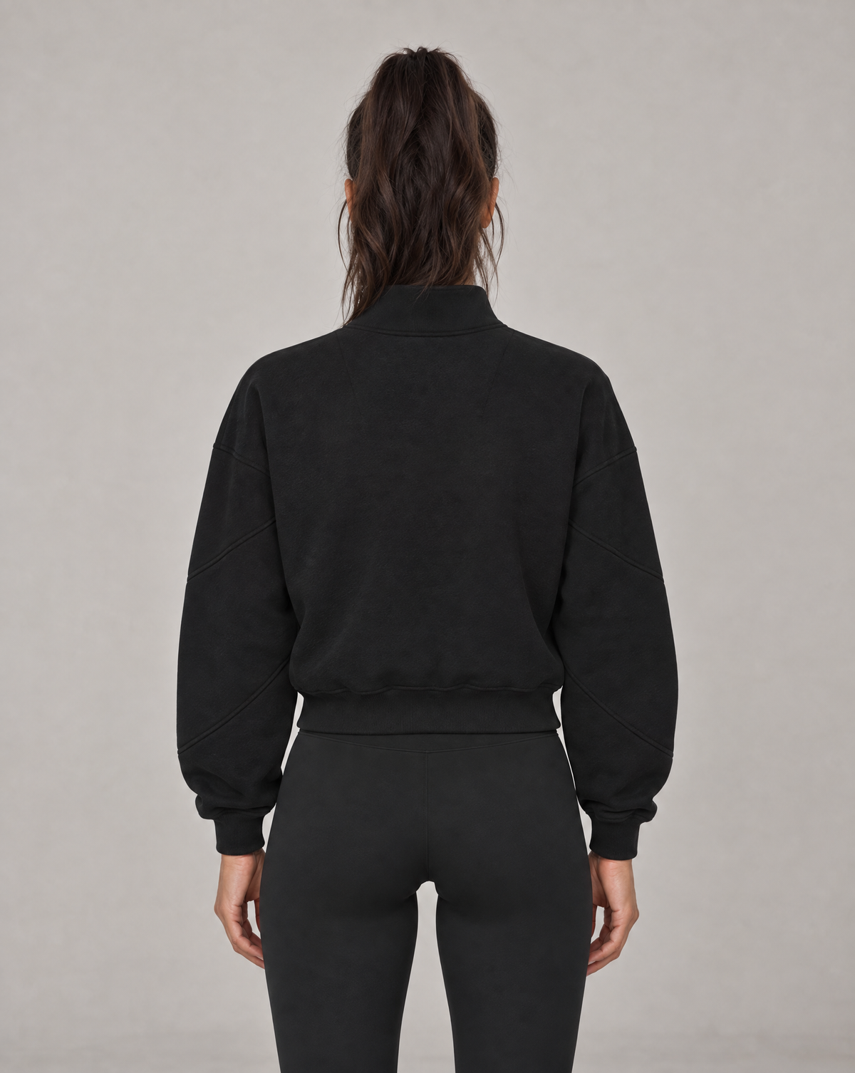 Golden Vein Fleece Quarter-Zip – Black – Produktansicht 2
