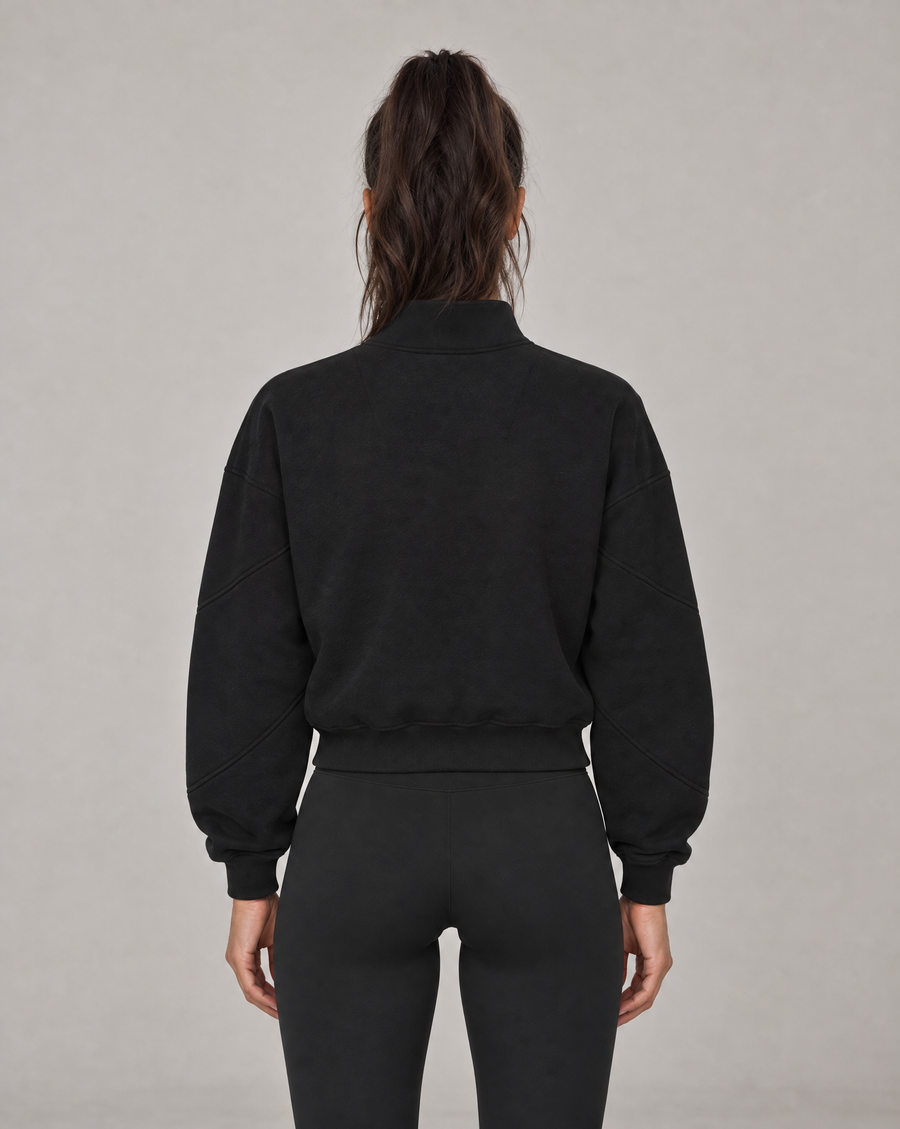 Golden Vein Fleece Quarter-Zip – Black – Produktansicht 2