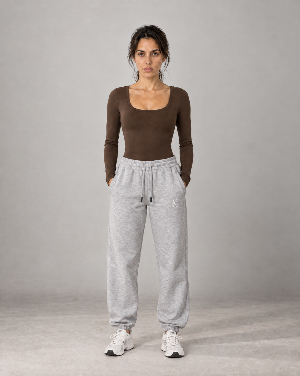 Golden Vein Flow Long Sleeve Bodysuit – Coffee – Produktansicht 3