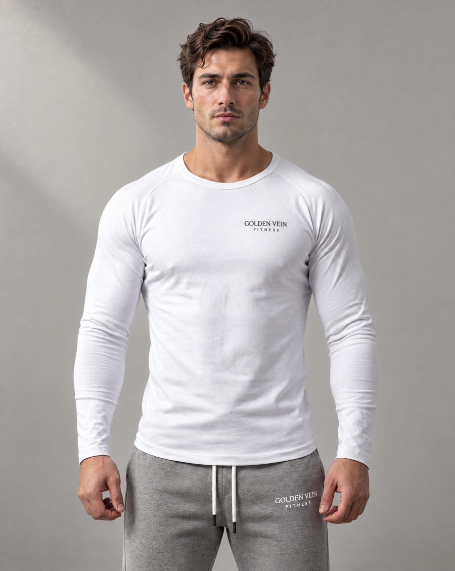 Golden Vein Longsleeve – Weiß