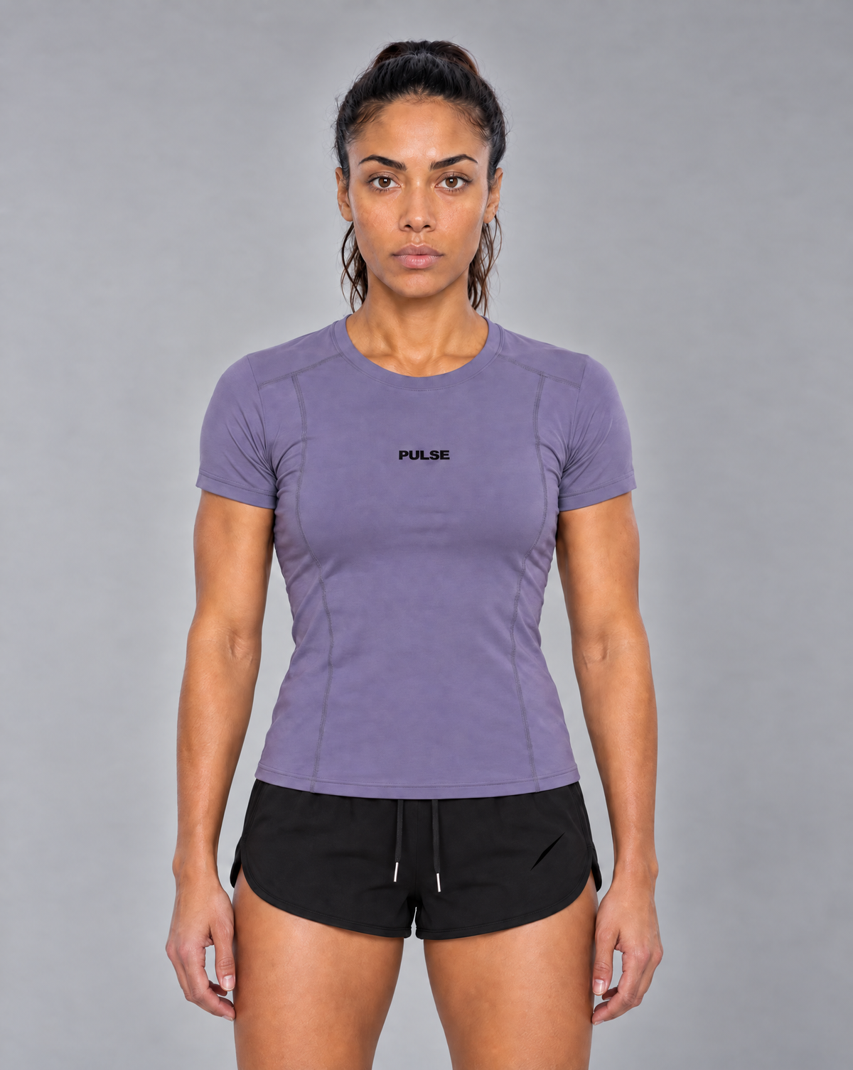 PULSE™ Topstitch Training T-Shirt – Misty Purple – Produktansicht 1
