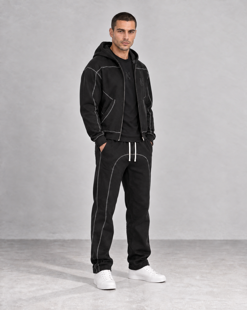 Golden Vein Structure Zip Jacket – Produktansicht 3