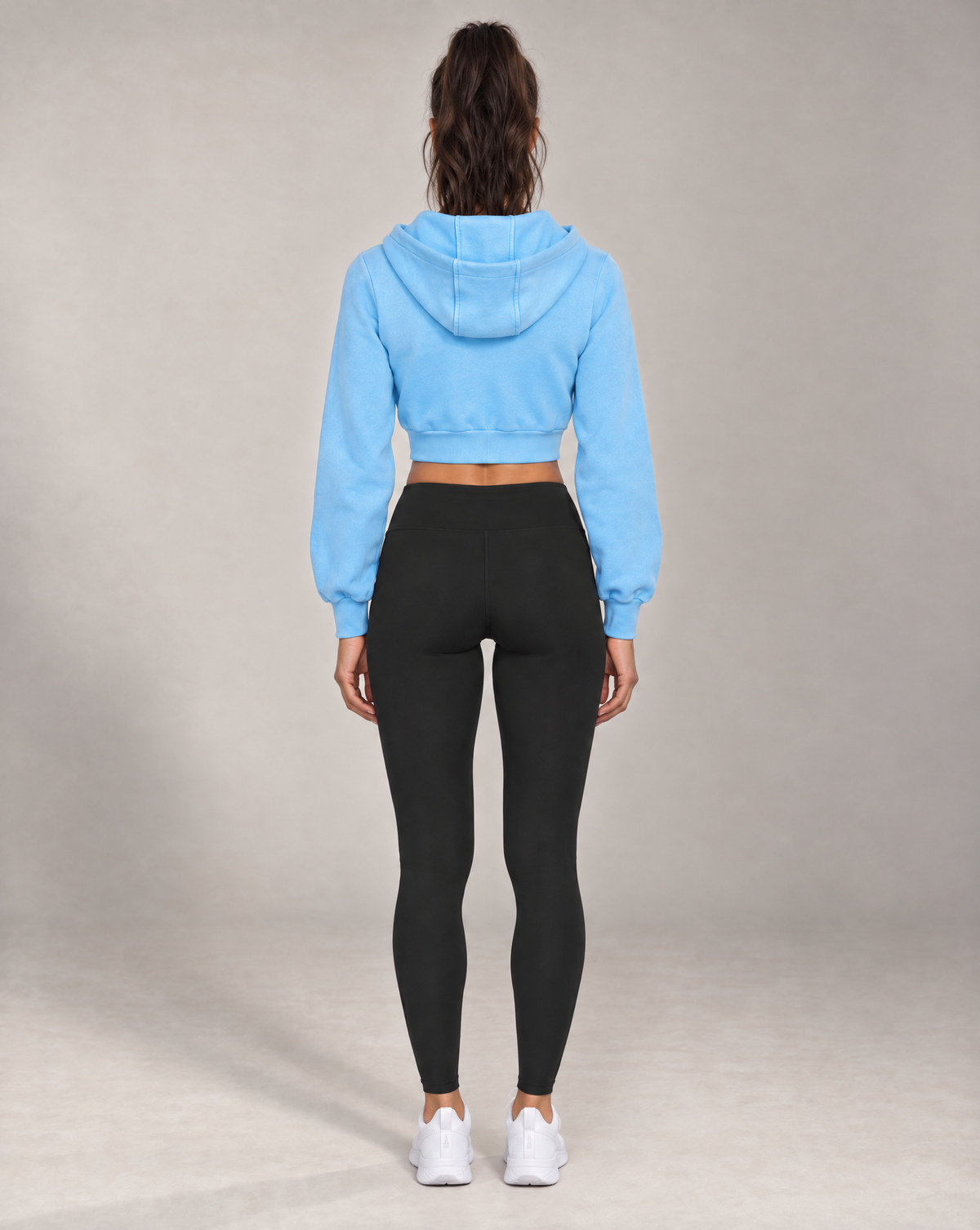 Golden Vein Vintage Wash Zip Hoodie – Sky Blue – Produktansicht 6