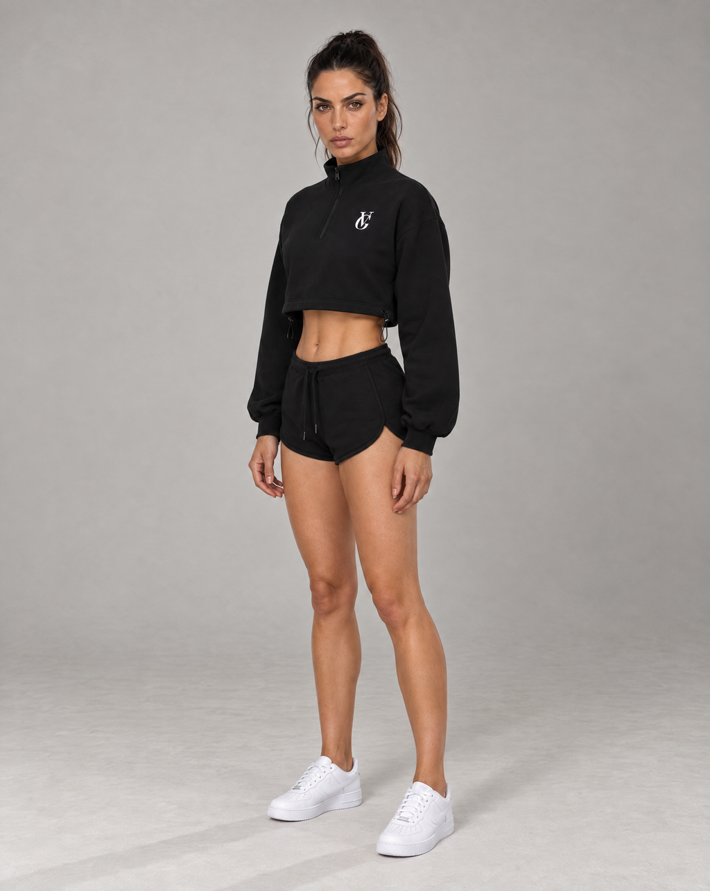 Golden Vein Fleece Shorts – Black – Produktansicht 4