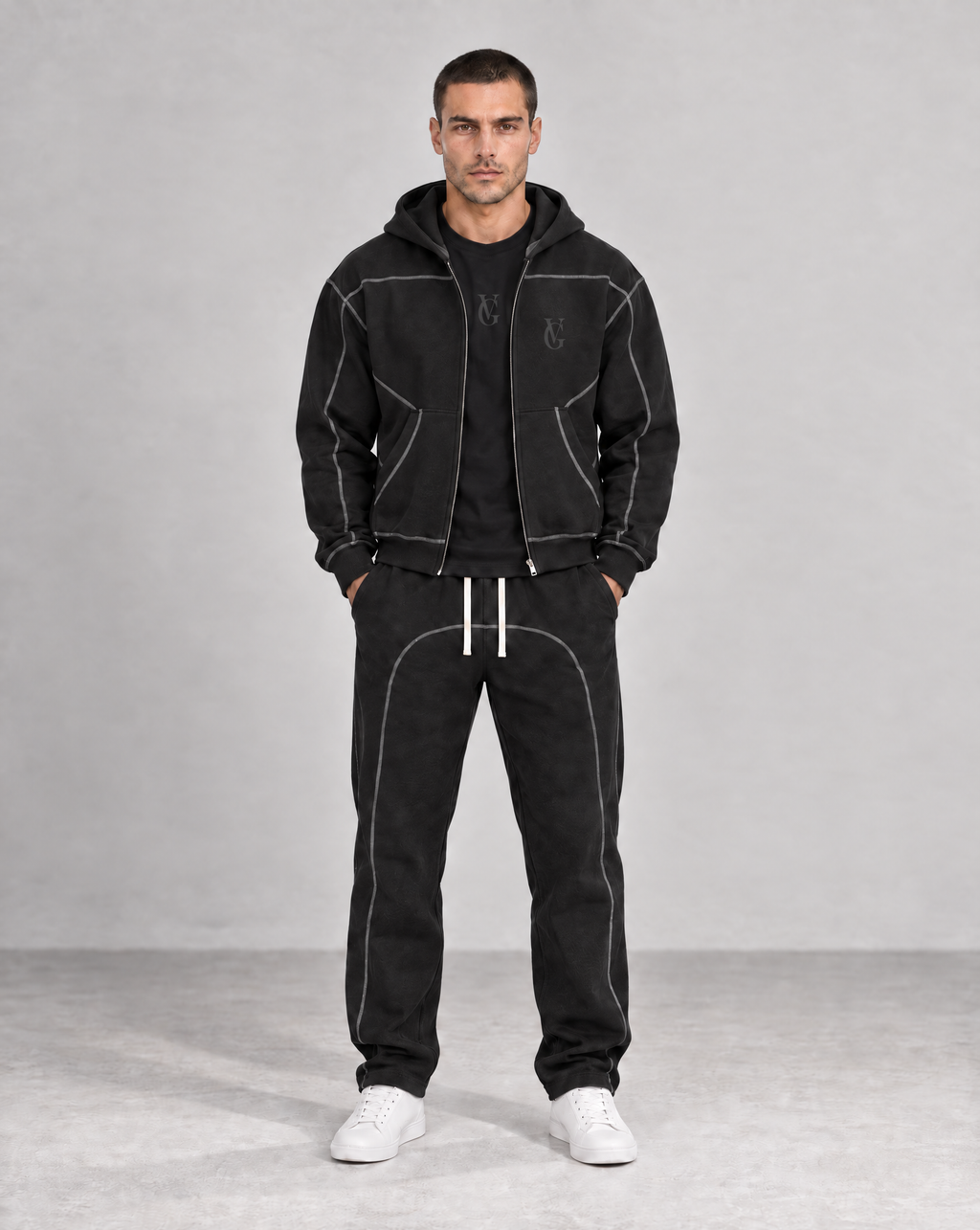 Golden Vein Structure Zip Jacket – Produktansicht 2