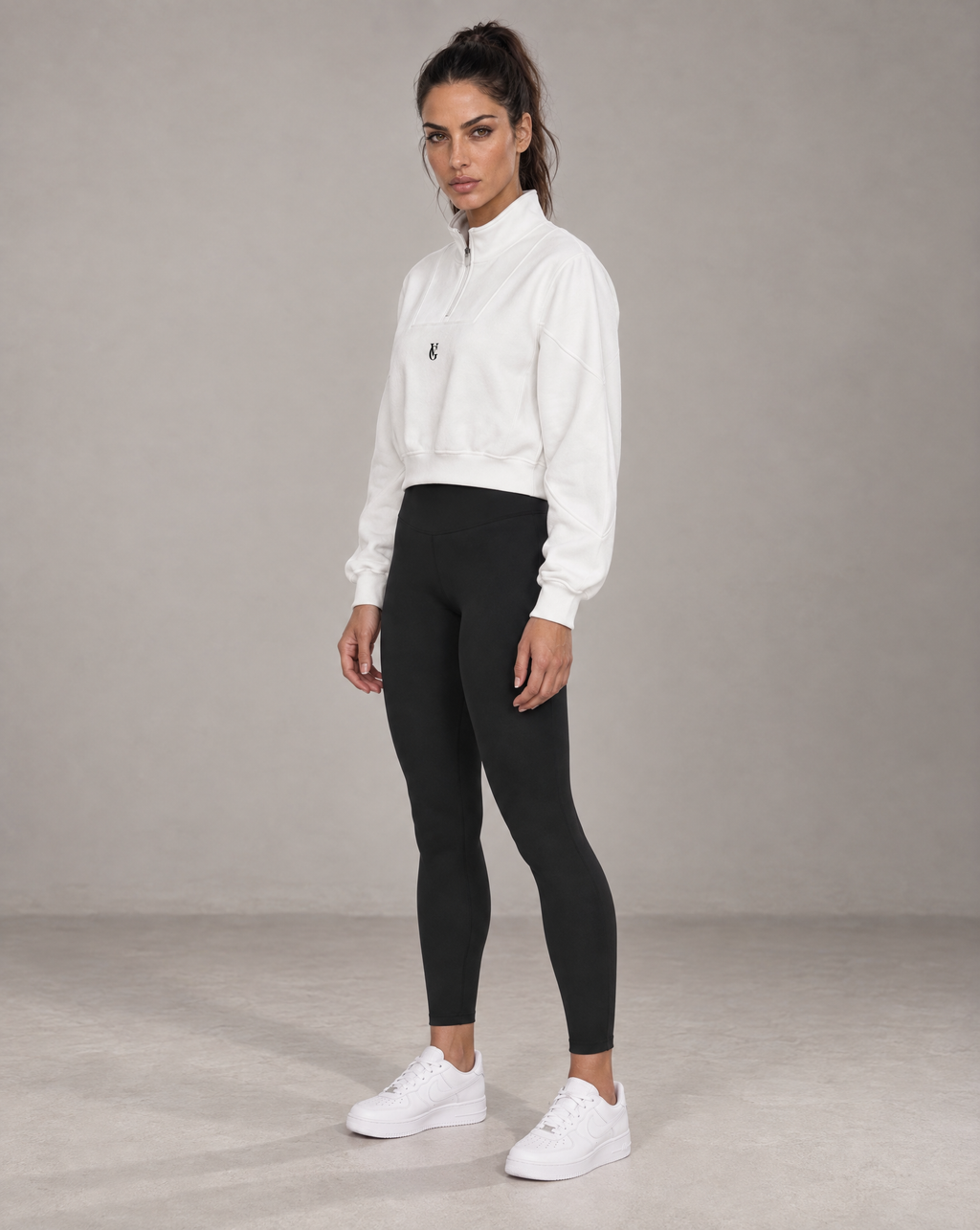Golden Vein Fleece Quarter-Zip – White – Produktansicht 4