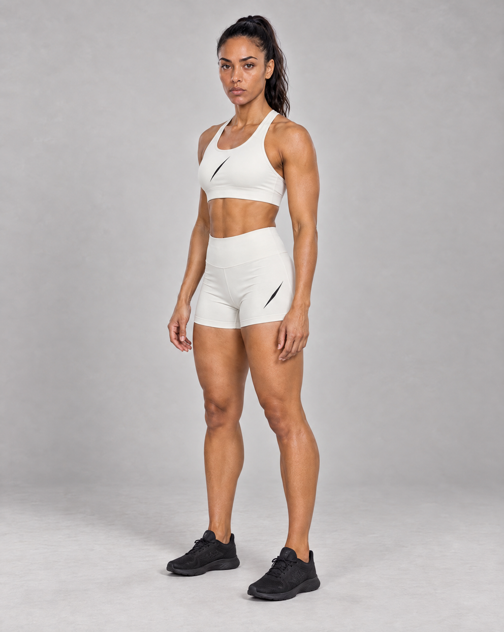 PULSE™ High Waist Shorts – Off-White