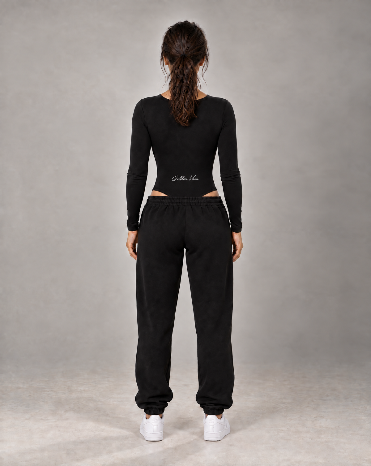 Golden Vein Heavyweight Fleece Jogger – Black – Produktansicht 2