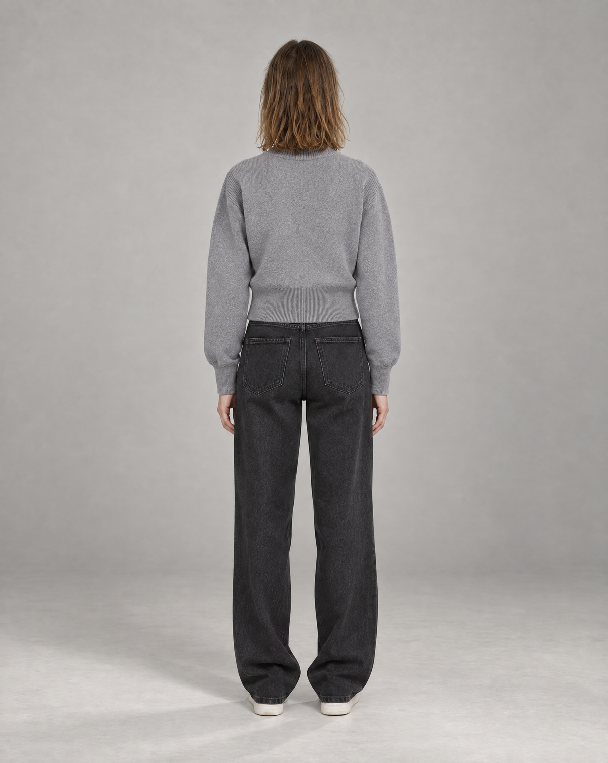 Golden Vein Zip Cardigan – Heather Grey – Produktansicht 2