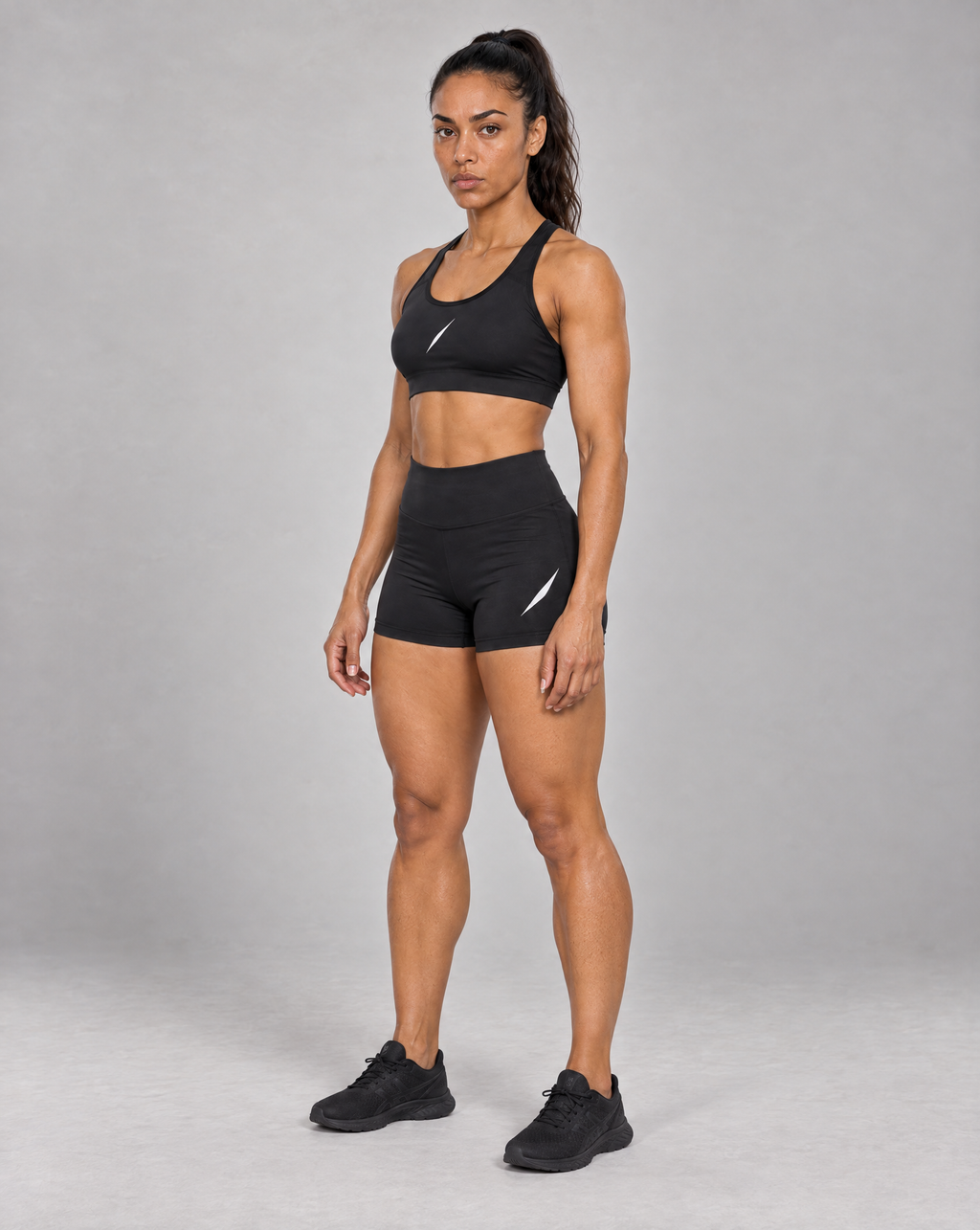 PULSE™ High Waist Shorts – Schwarz