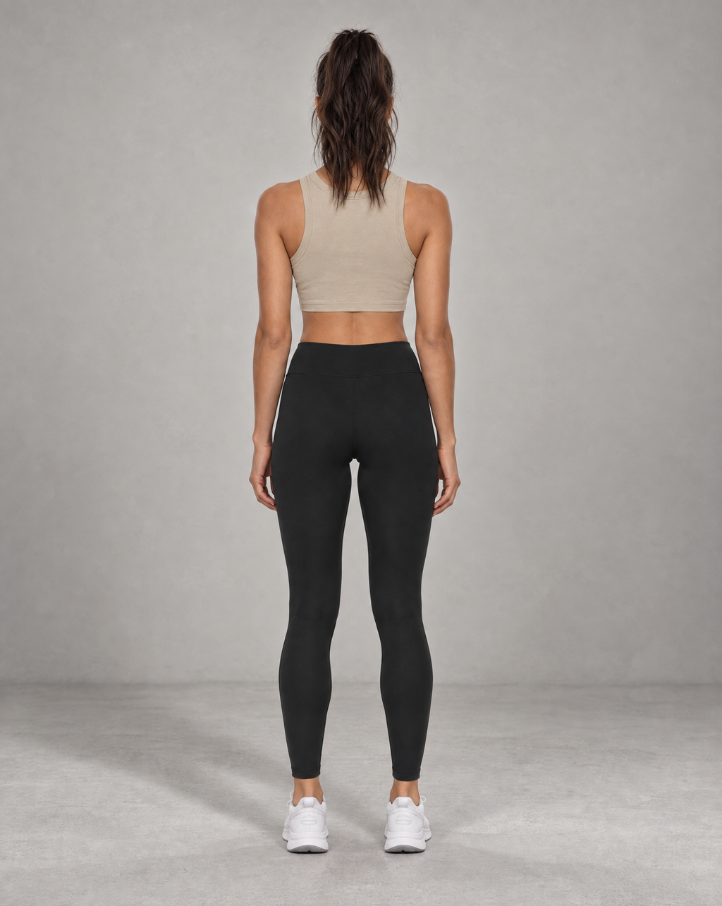 Golden Vein Cropped Tank – Khaki – Produktansicht 6