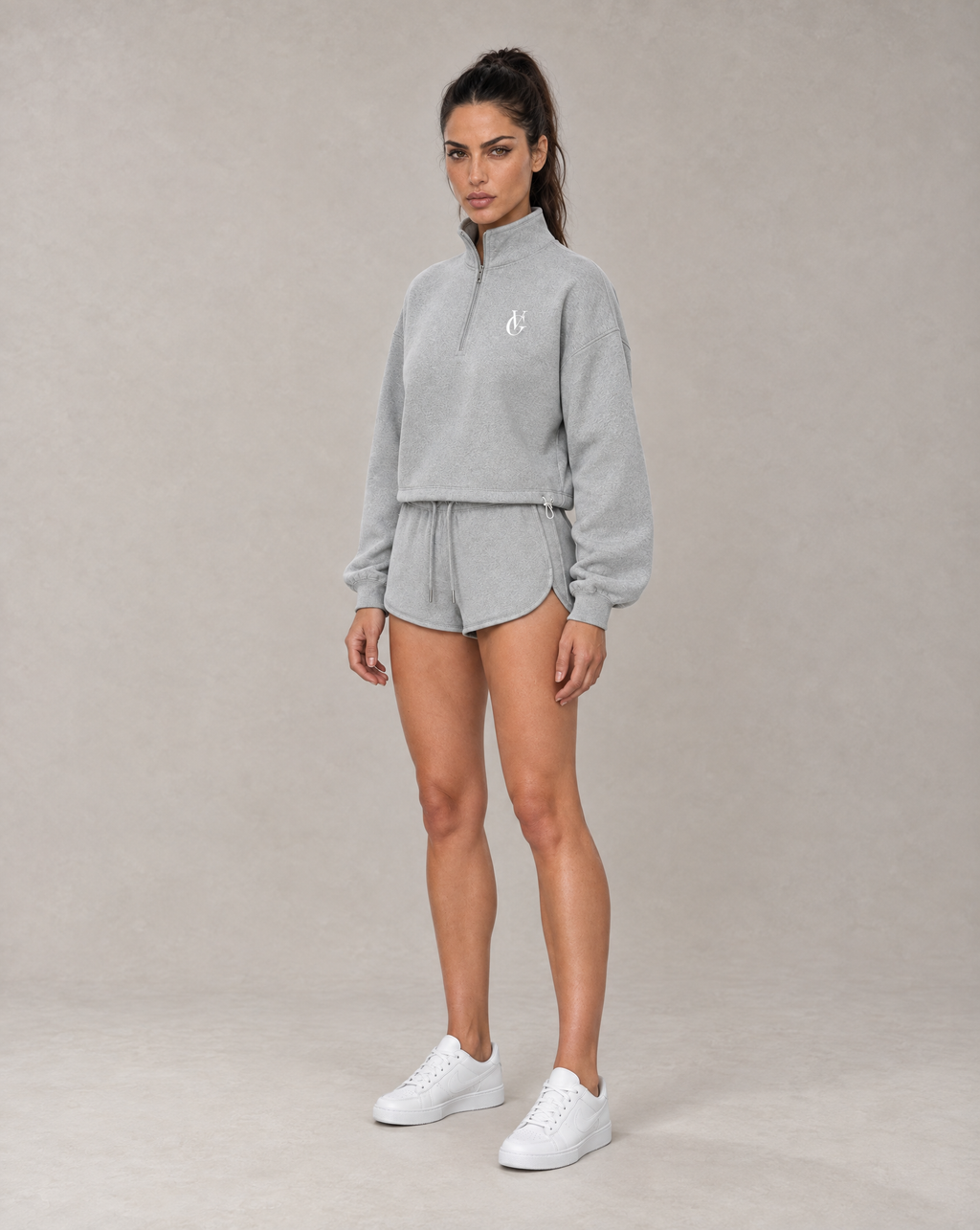 Golden Vein Fleece Shorts – Heather Grey – Produktansicht 4