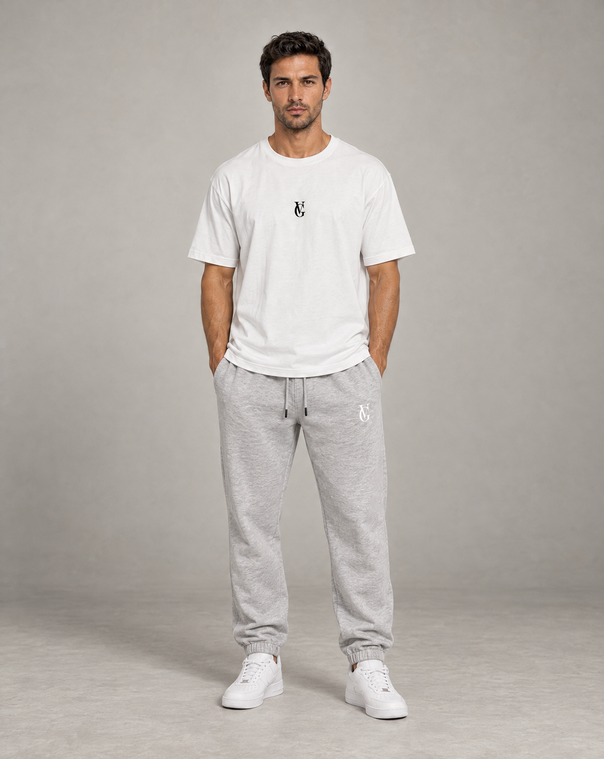 Golden Vein Heavyweight Fleece Jogger – Heather Grey – Produktansicht 3