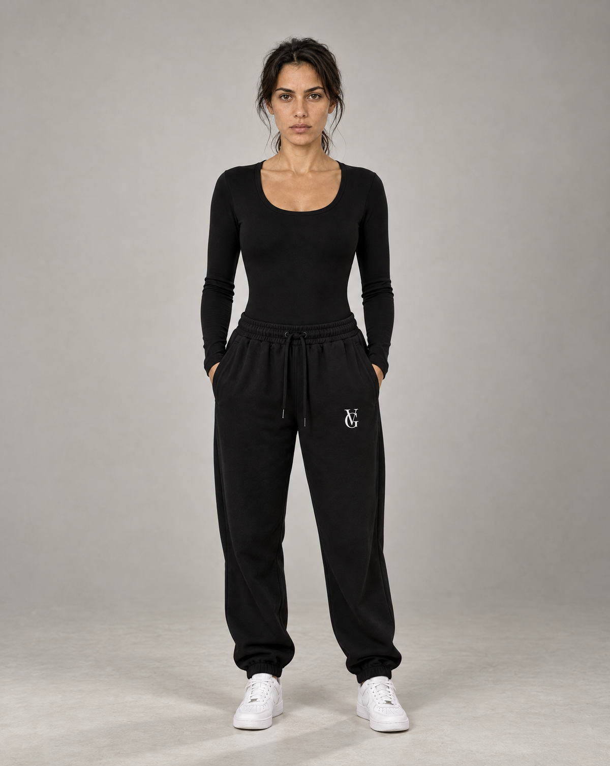 Golden Vein Heavyweight Fleece Jogger – Black – Produktansicht 3