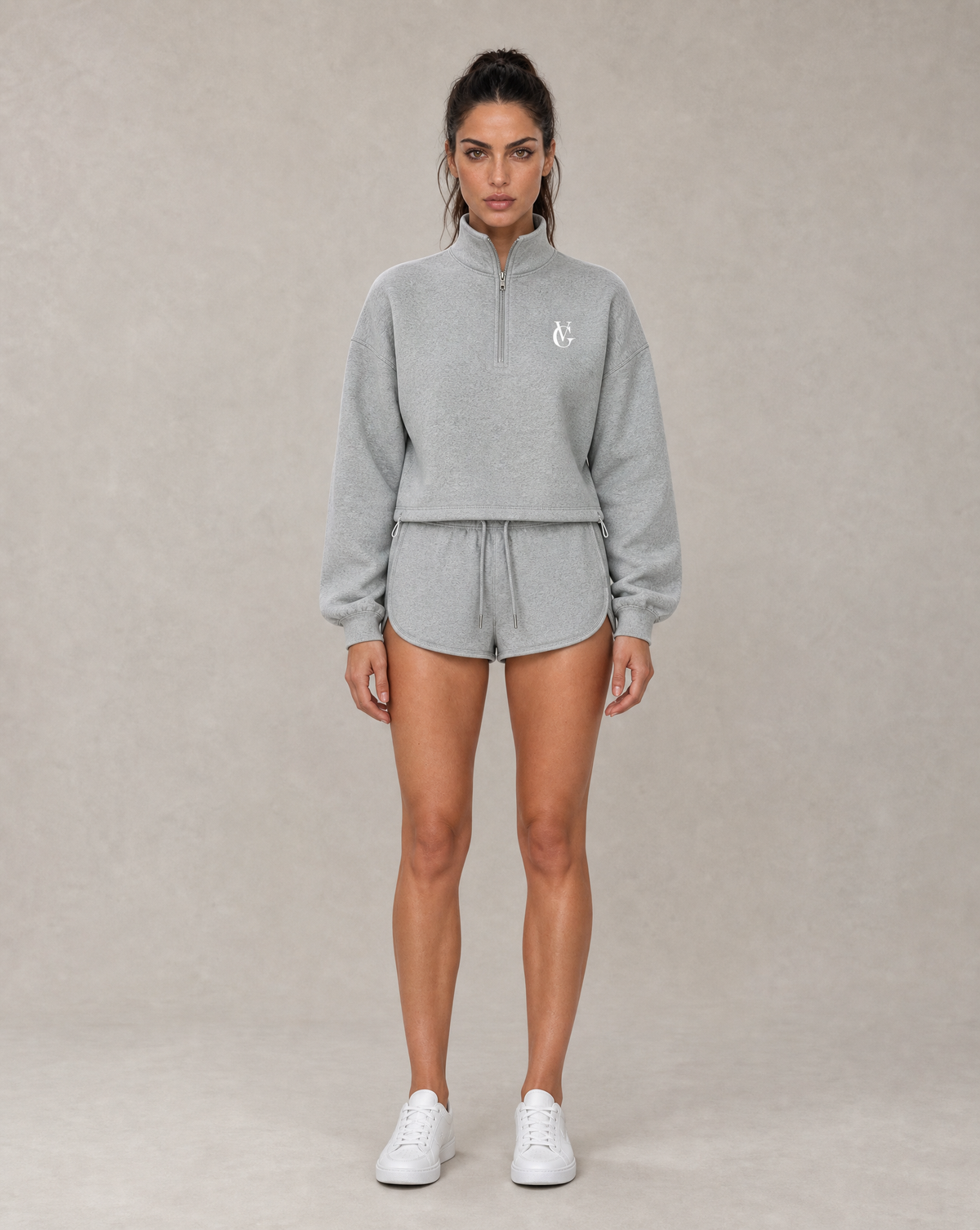 Golden Vein Fleece Shorts – Heather Grey – Produktansicht 3