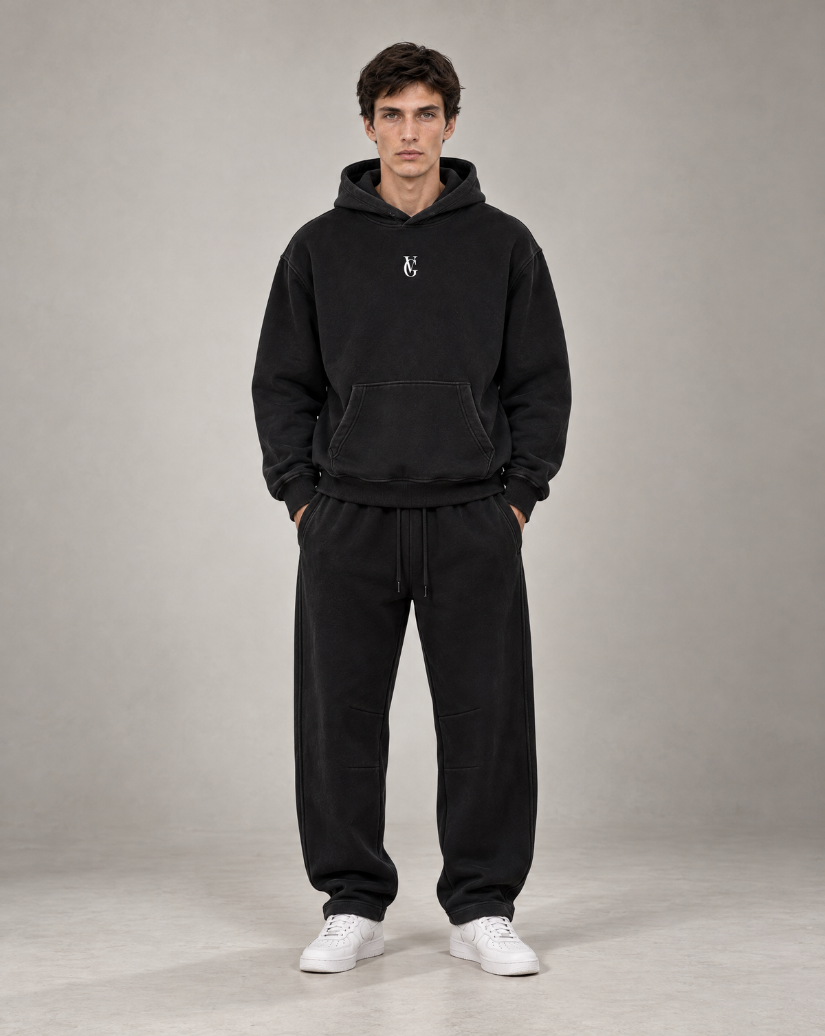 Golden Vein Vintage Wash Barrel Jogger – Black – Produktansicht 3