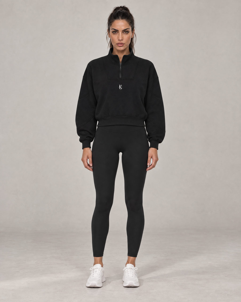 Golden Vein Fleece Quarter-Zip – Black – Produktansicht 3