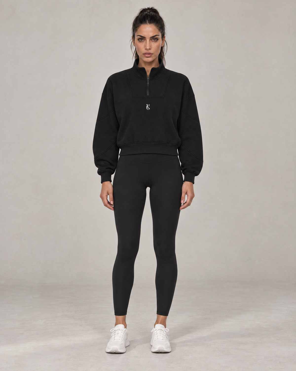 Golden Vein Fleece Quarter-Zip – Black – Produktansicht 3
