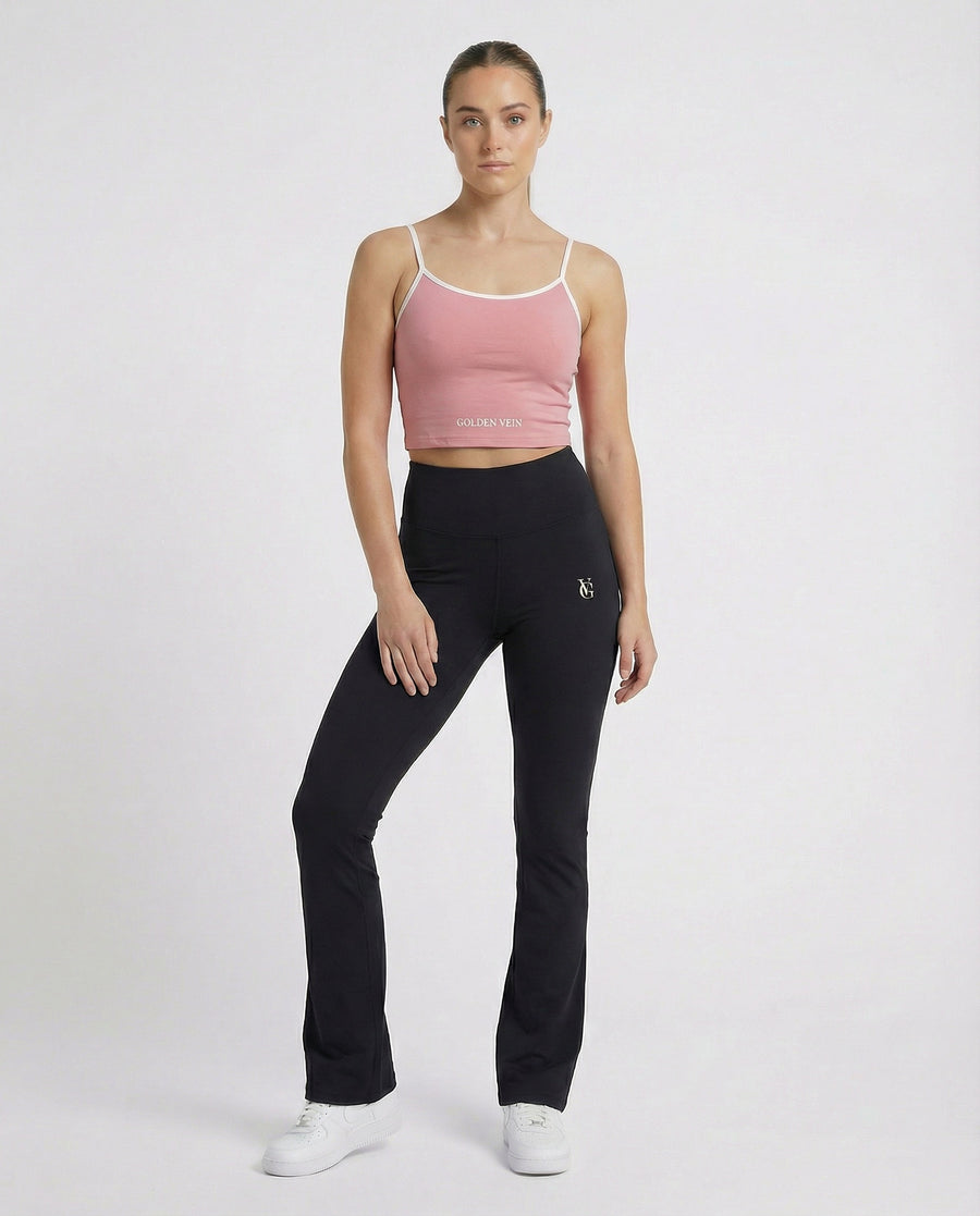 Golden Vein Crop Top - Rosa