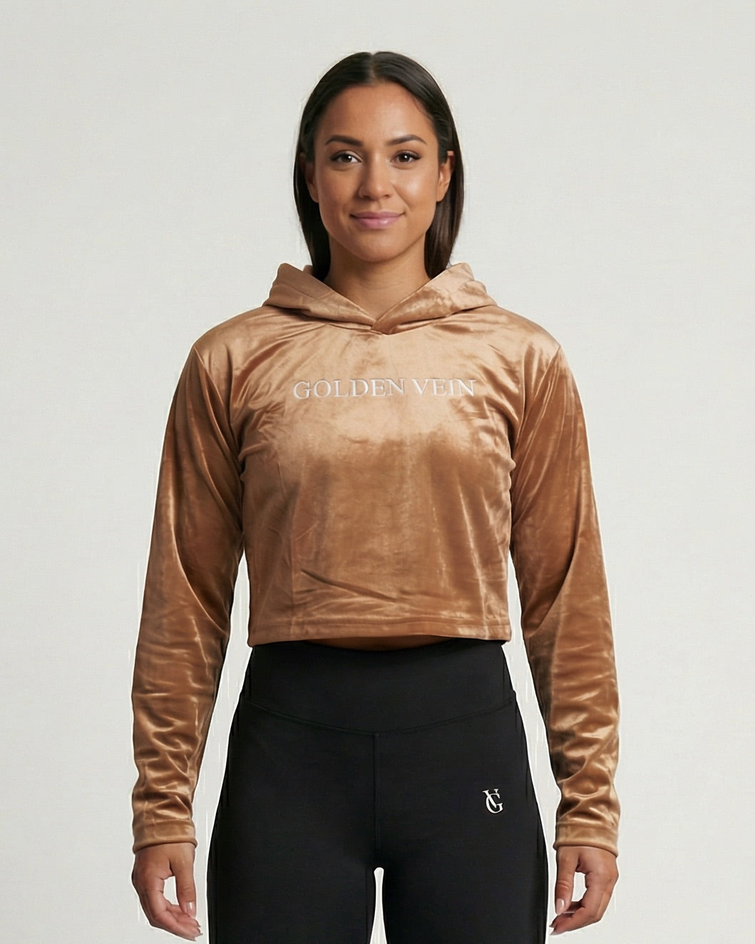 GV Velvet Cropped Hoodie – Limited