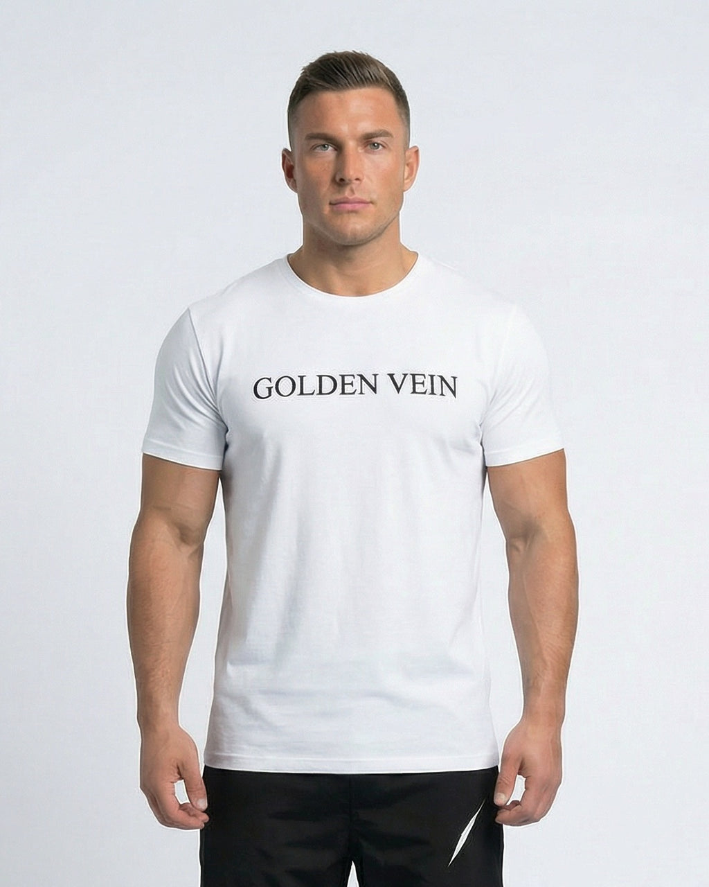 Golden Vein Basic Shirt – Weiß