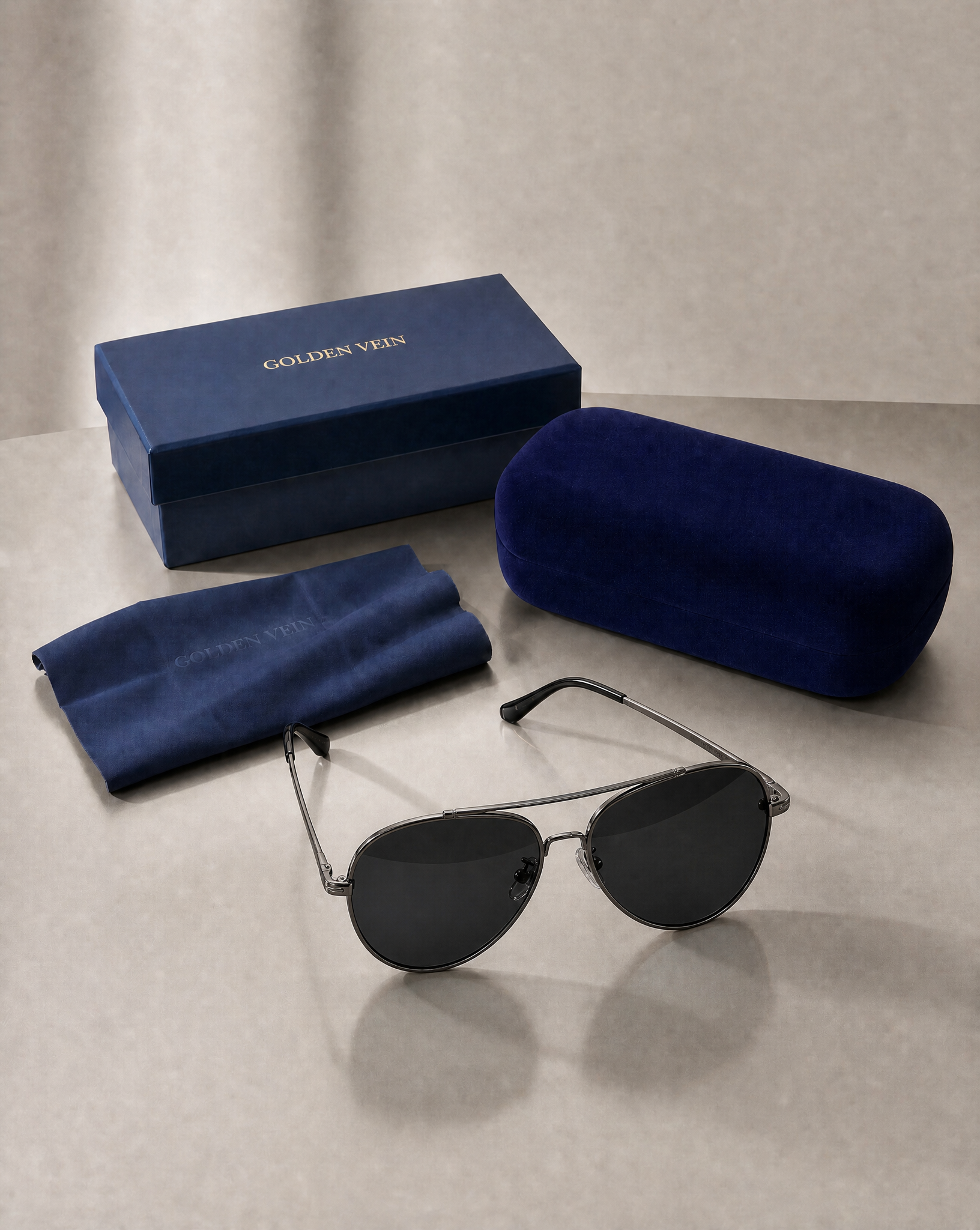 ASCARI™ Sonnenbrille – Gunmetal Silver