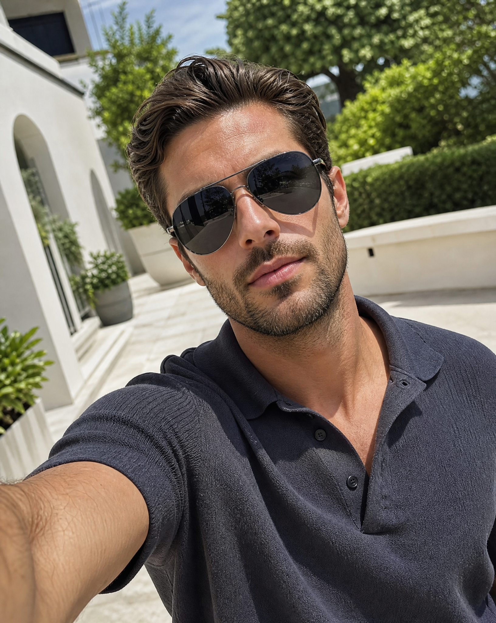 ASCARI™ Sonnenbrille – Gunmetal Silver