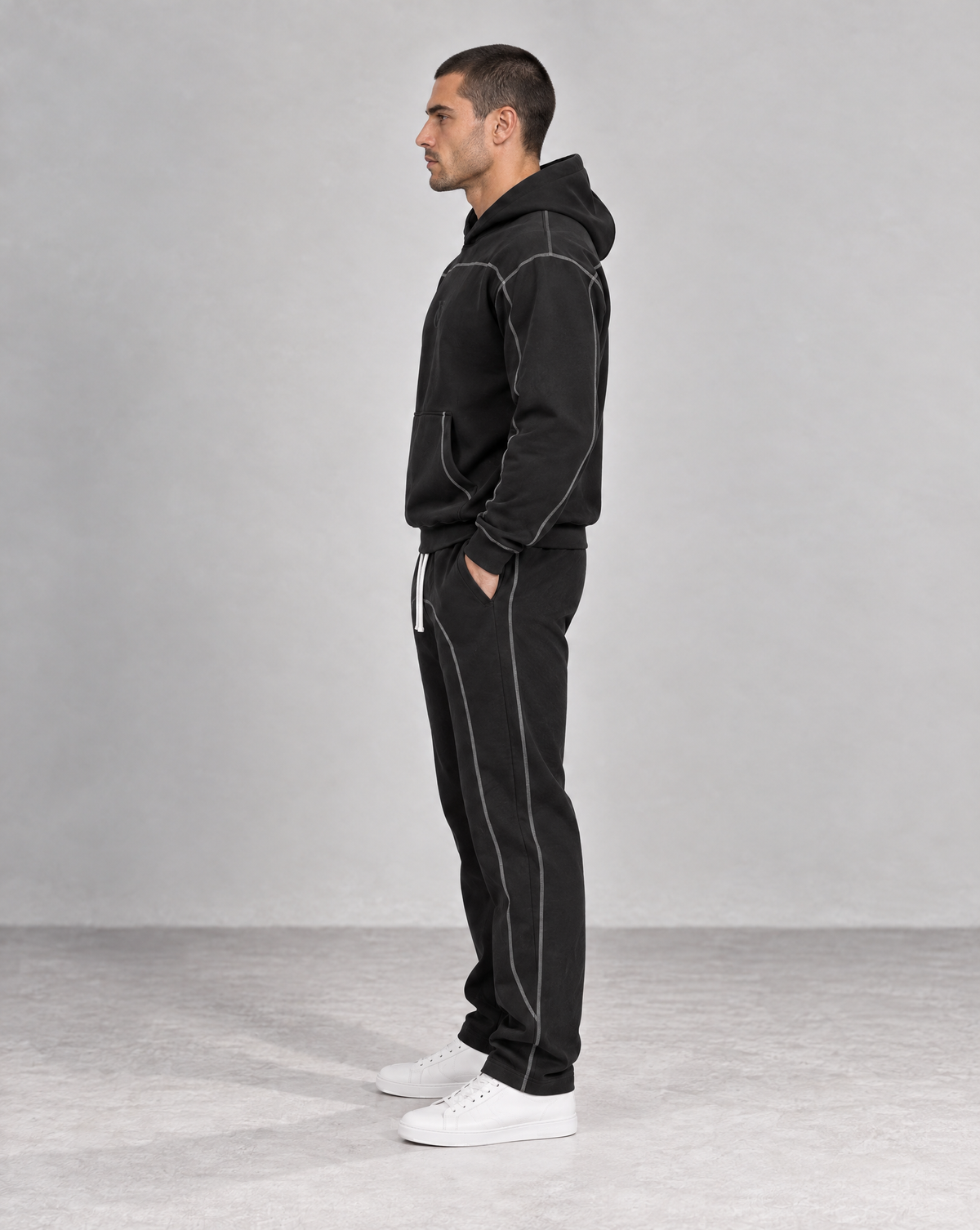 Golden Vein Structure Hoodie – Produktansicht 4