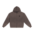 Golden Vein Distressed Zip Hoodie – Dark Grey – Produktansicht 7