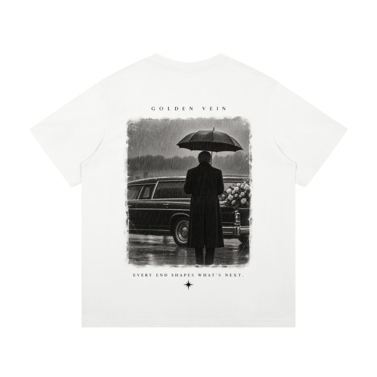 Golden Vein Parables T-Shirt – The Arrival – White – Produktansicht 8