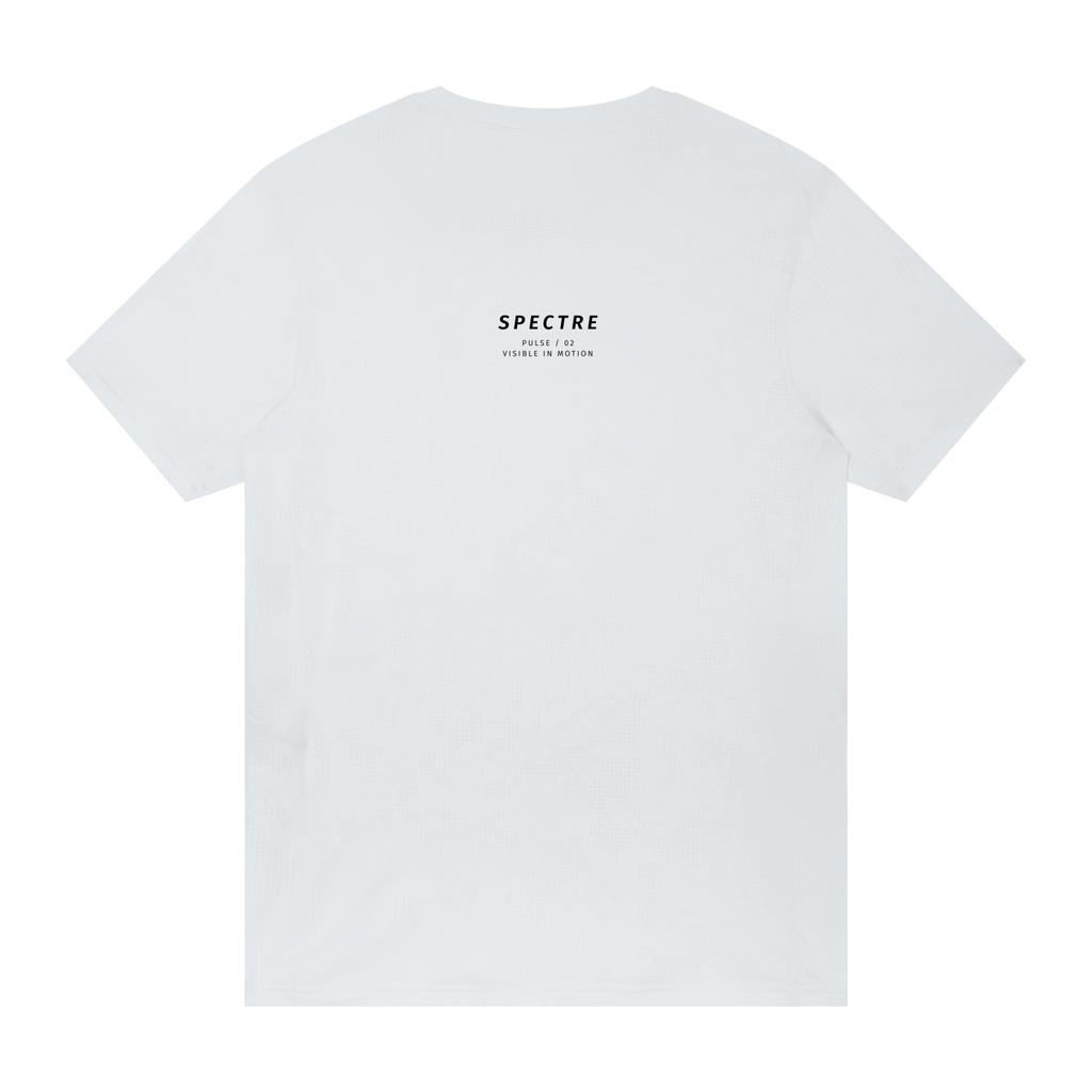 PULSE™ Jacquard Mesh T-Shirt – White – Produktansicht 7