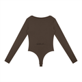 Golden Vein Flow Long Sleeve Bodysuit – Coffee – Produktansicht 10