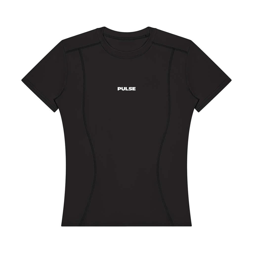 PULSE™ Topstitch Training T-Shirt – Black – Produktansicht 7