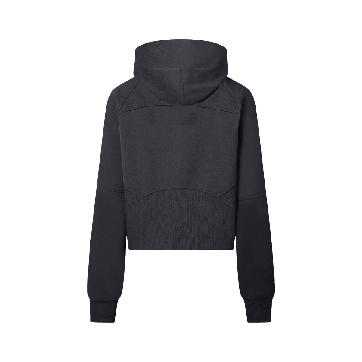 Golden Vein Cropped Half-Zip Hoodie – Black – Produktansicht 8